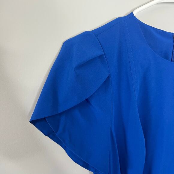 Calvin Klein Blue A-Line Dress Size 4 - Picture 7 of 13